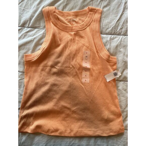Old Navy Sz.L Rib-Knit Cropped Tank Top for Women - Picture 1 of 4